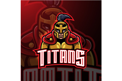 Titans warrior mascot logo design