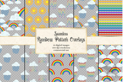 Rainbow Pattern Overlays