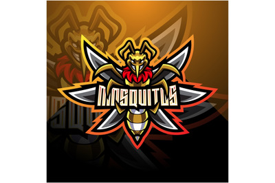 Mosquito esport mascot logo design