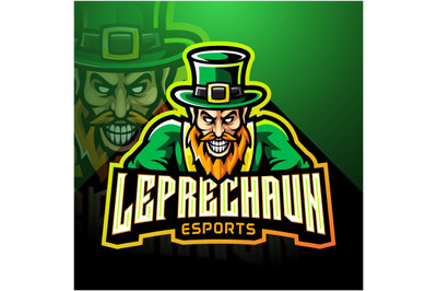 Leprechaun esport mascot logo design