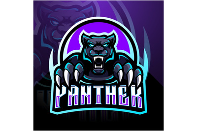 Panther esport mascot logo design