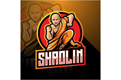 Shaolin esport mascot logo design