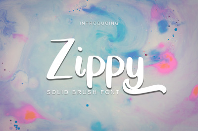 Zippy - Solid Brush Font