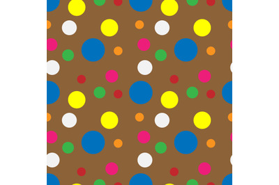 colorful circle seamless pattern, copy space