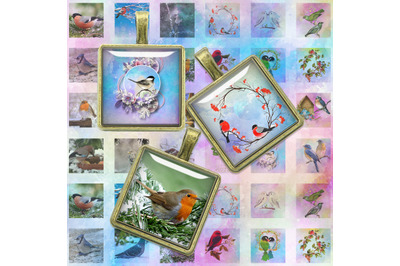 Digital Collage Sheets,Birds Printable