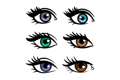 Popular colors female eyes