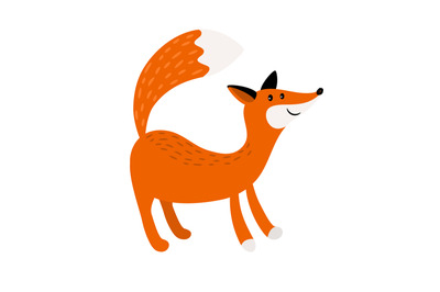 Fox cartoon forest animal icon