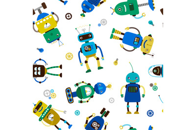 Funny robots pattern