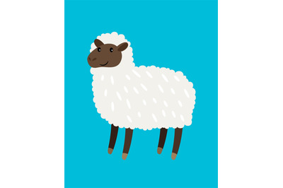 Sheep cartoon icon