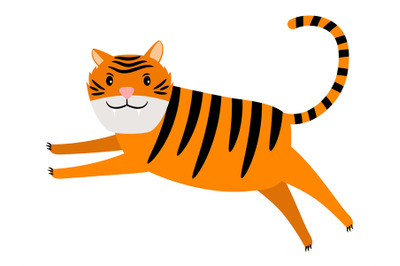 Tiger cartoon icon