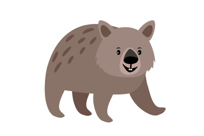 Wombat cute animal icon