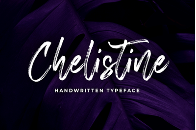 Chelistine -Handbrush script-