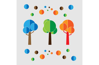 circle tree illustration