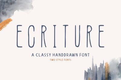 Ecriture || Handdrawn Font