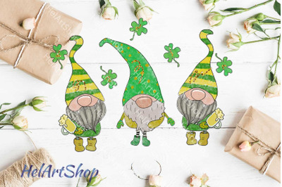 St Patrick&#039;s Gnomes png, sublimation design