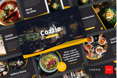 Cozzie - Restaurant PowerPoint Template