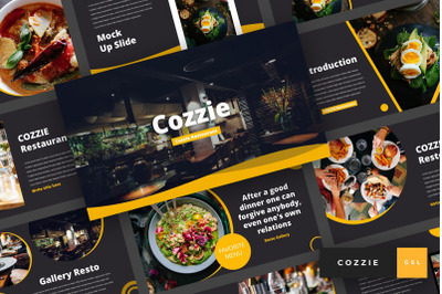 Cozzie - Restaurant Google Slides Template