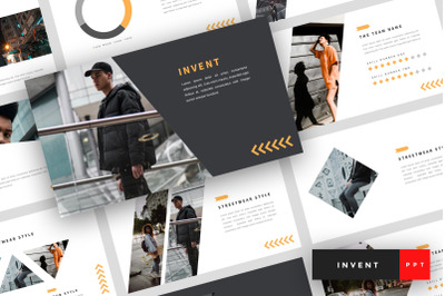 Invent - Street Fashion PowerPoint Template