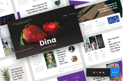 Dina - Food Keynote Template