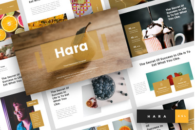 Hara - Food Google Slides Template