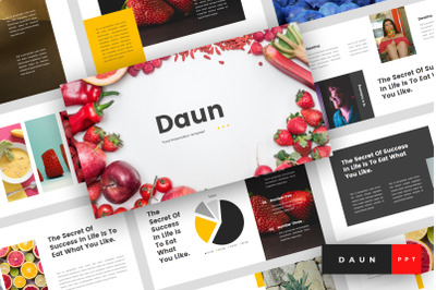 Daun - Food PowerPoint Template