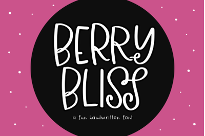 Berry Bliss - Quirky Handwritten Font