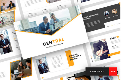 Central - Pitch Deck PowerPoint Template