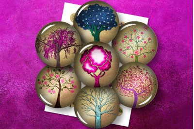 Tree of Life,Colorful Trees,Bottlecap Images