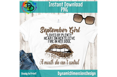 September girl, September birthday bday, Dripping Lips, Women born in