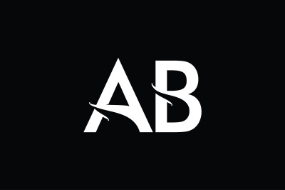 AB Monogram logo design