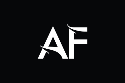 AF Monogram logo design