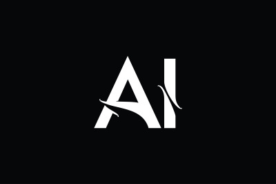 AI Monogram logo design