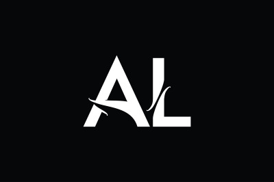 AL Monogram logo design