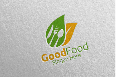 Food Logo Template for Restaurant or Cafe 6