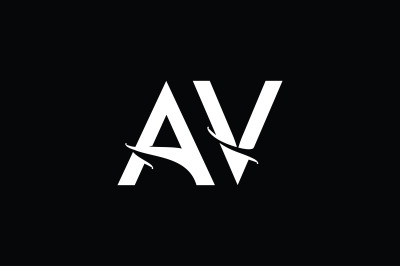 AV Monogram logo design