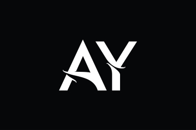 AY Monogram logo design