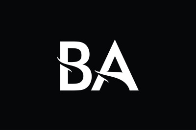 BA Monogram logo design