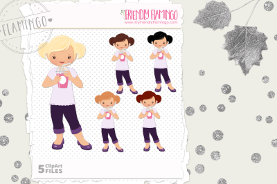 Smoothie Girl Clipart