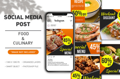 Social Media Post -  Food and Culinary Collection Template
