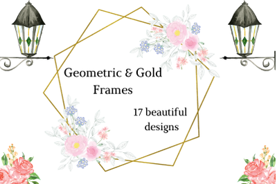 Frames with Delicate Flowers&2C; Wedding Romantic Frame