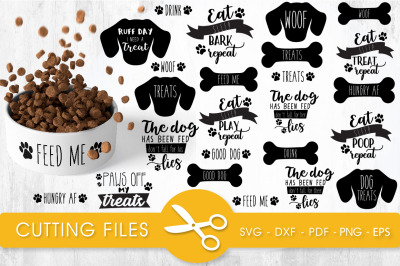 Dog svg bundle cutting files svg, dxf, pdf, eps, png