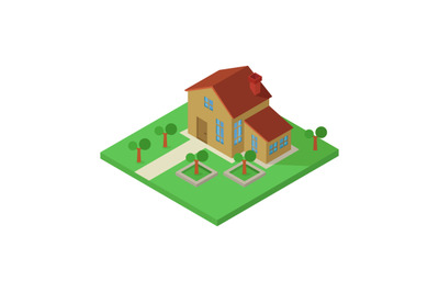 isometric house