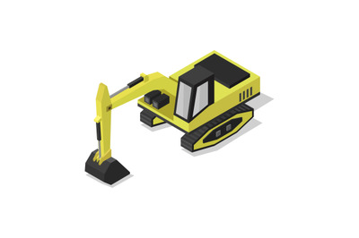 isometric excavator