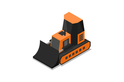 isometric excavator