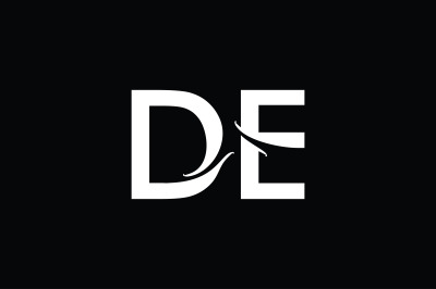 DE Monogram Logo design