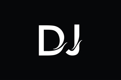 DJ Monogram Logo design