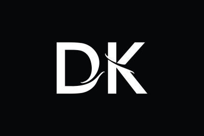 DK Monogram Logo design