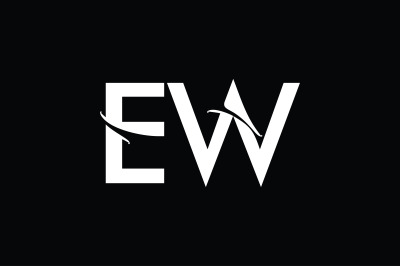 EW Monogram Logo Design