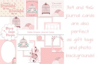 Dahlia Dreams Journal Cards