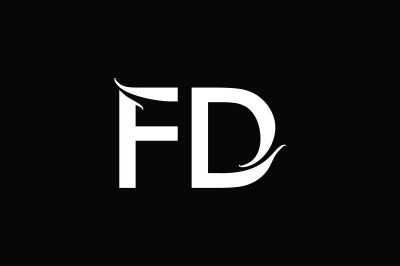 FD Monogram Logo Design